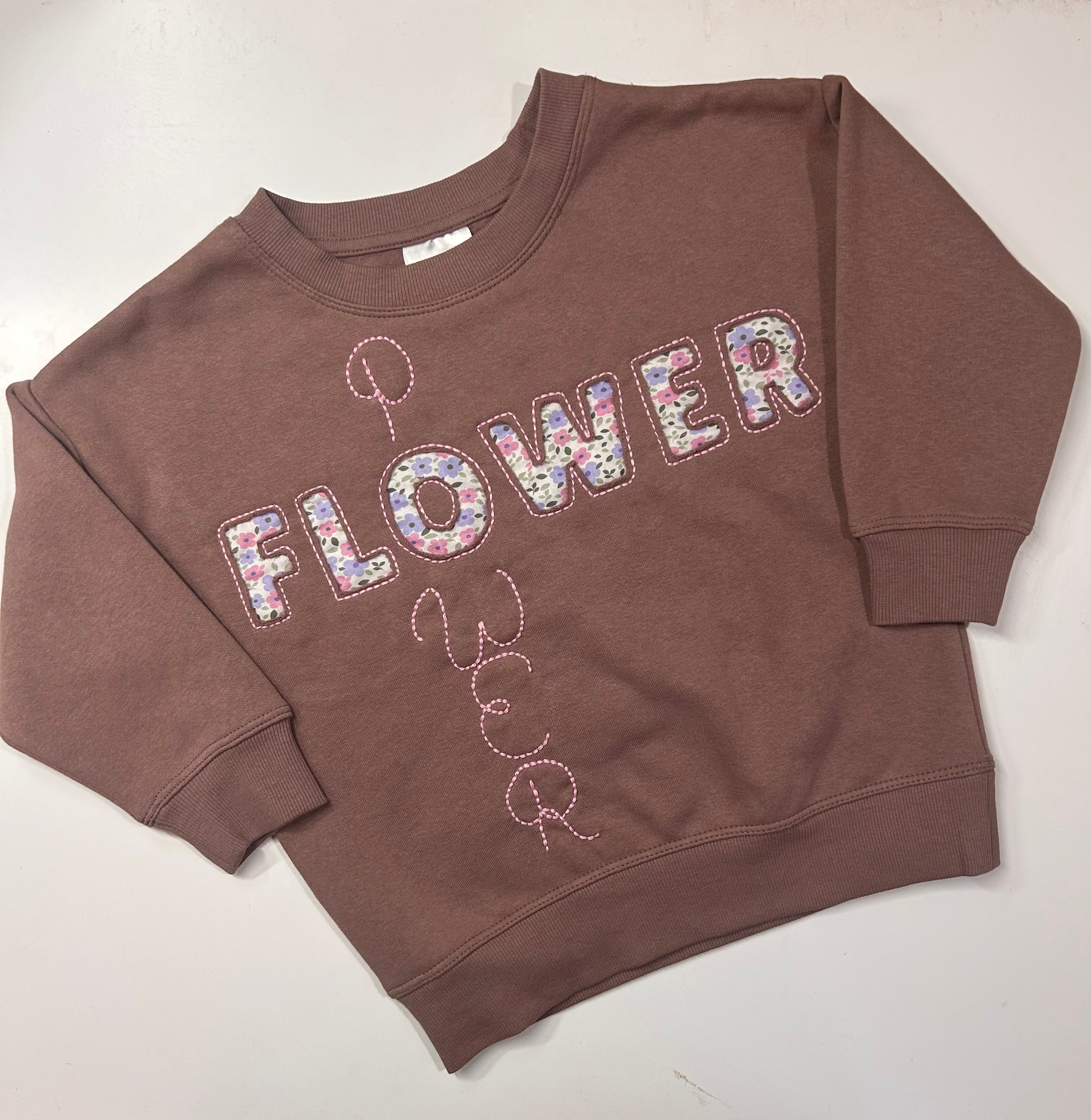 Girls Flower Power Jumper