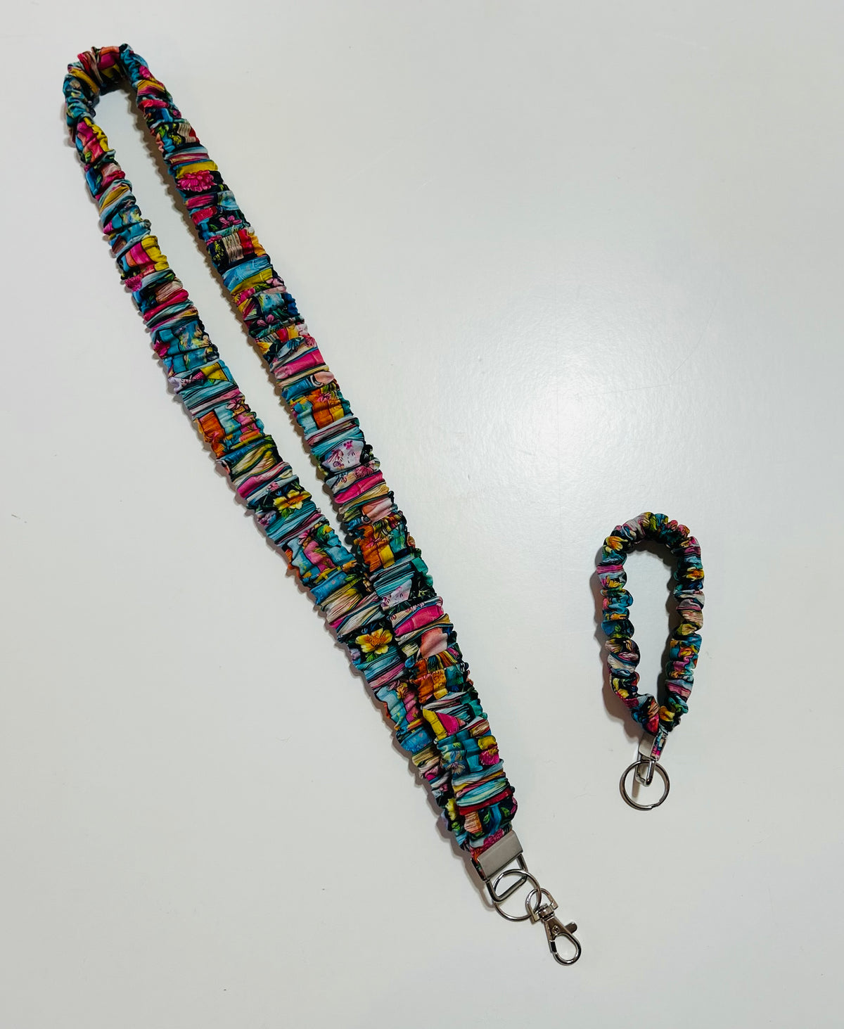 Old Books Scrunchie Lanyard/Keychain