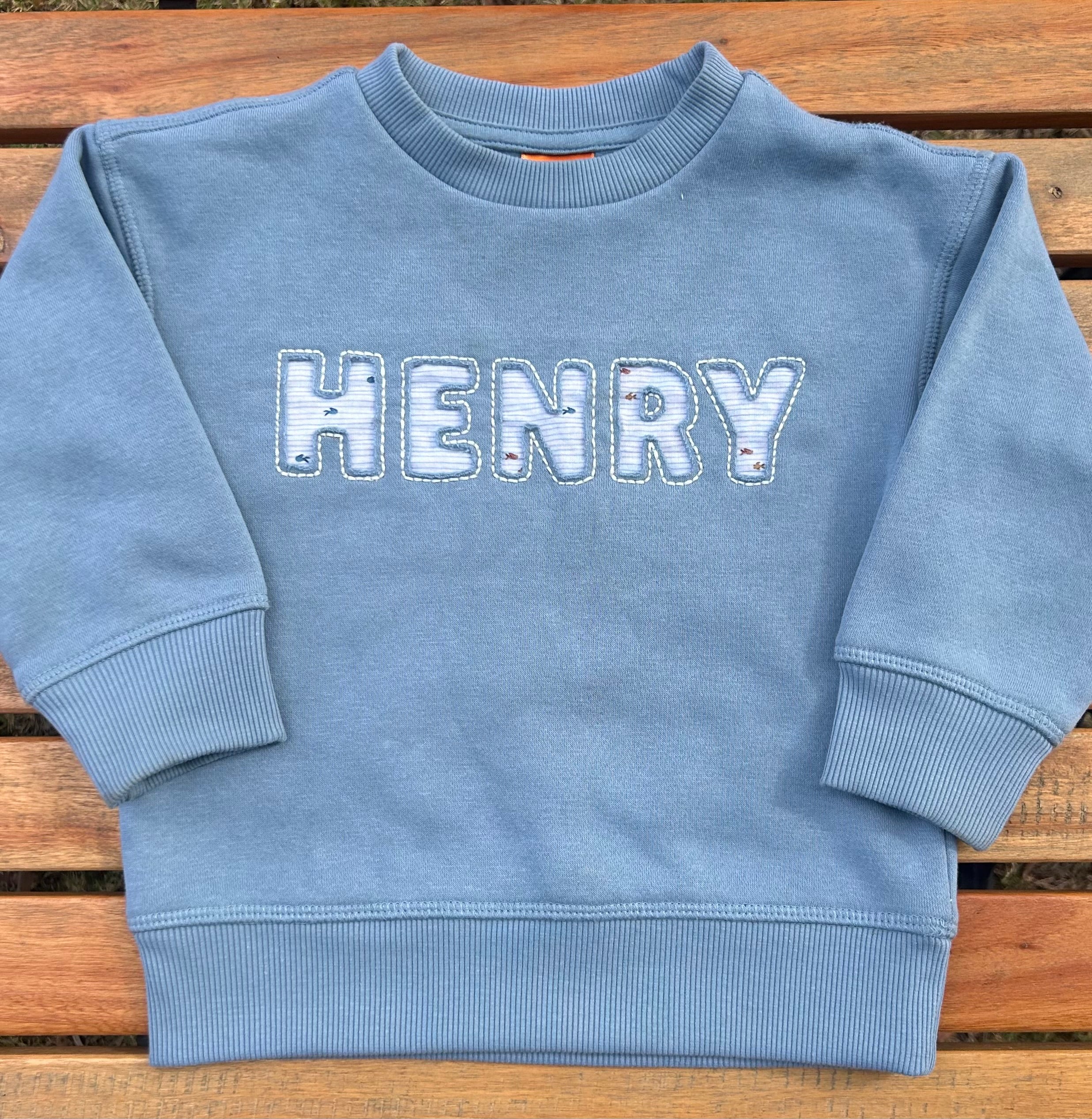 Personalised Children's Name Jumper - Blue