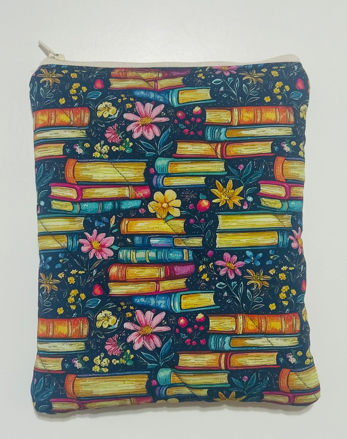 Bookish | Handmade Padded E-Reader Sleeve with Zip | Kindle & Kobo Case