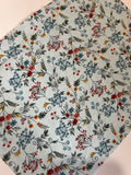 Blue Native Floral | Handmade Padded E-Reader Sleeve with Zip | Kindle & Kobo Case