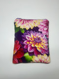 Purple Floral | Handmade Padded E-Reader Sleeve with Zip | Kindle & Kobo Case