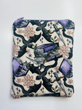 Fantasy Books and Dragons | Handmade Padded E-Reader Sleeve with Zip | Kindle & Kobo Case