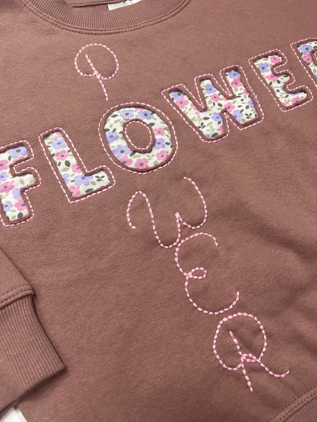 Girls Flower Power Jumper