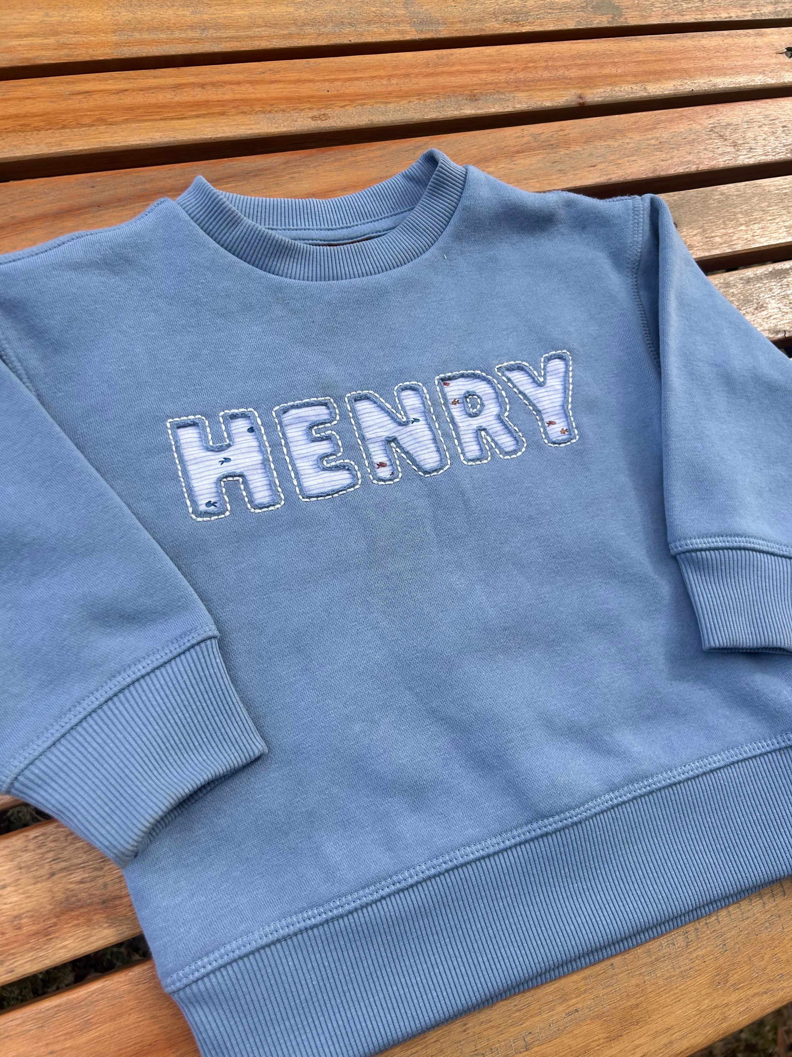 Personalised Children's Name Jumper - Blue
