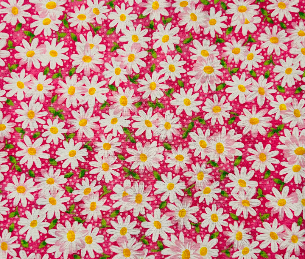 Pink Daisy Scrunchie Lanyard/Keychain