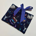 Fantasy Book/Ipad Sleeve with Purple Lining and Ties