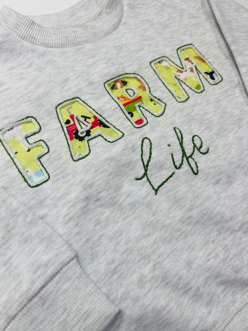 Boys FARM LIFE Embroidered Jumper