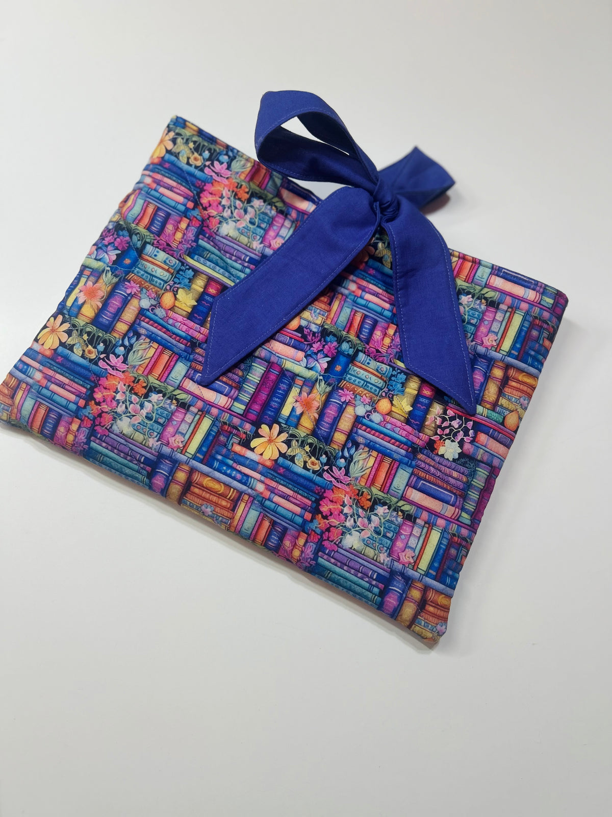Purple Books - Book/Ipad Sleeve with Purple Lining and Ties