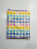 Flower Rainbow | Handmade Padded E-Reader Sleeve with Zip | Kindle & Kobo Case