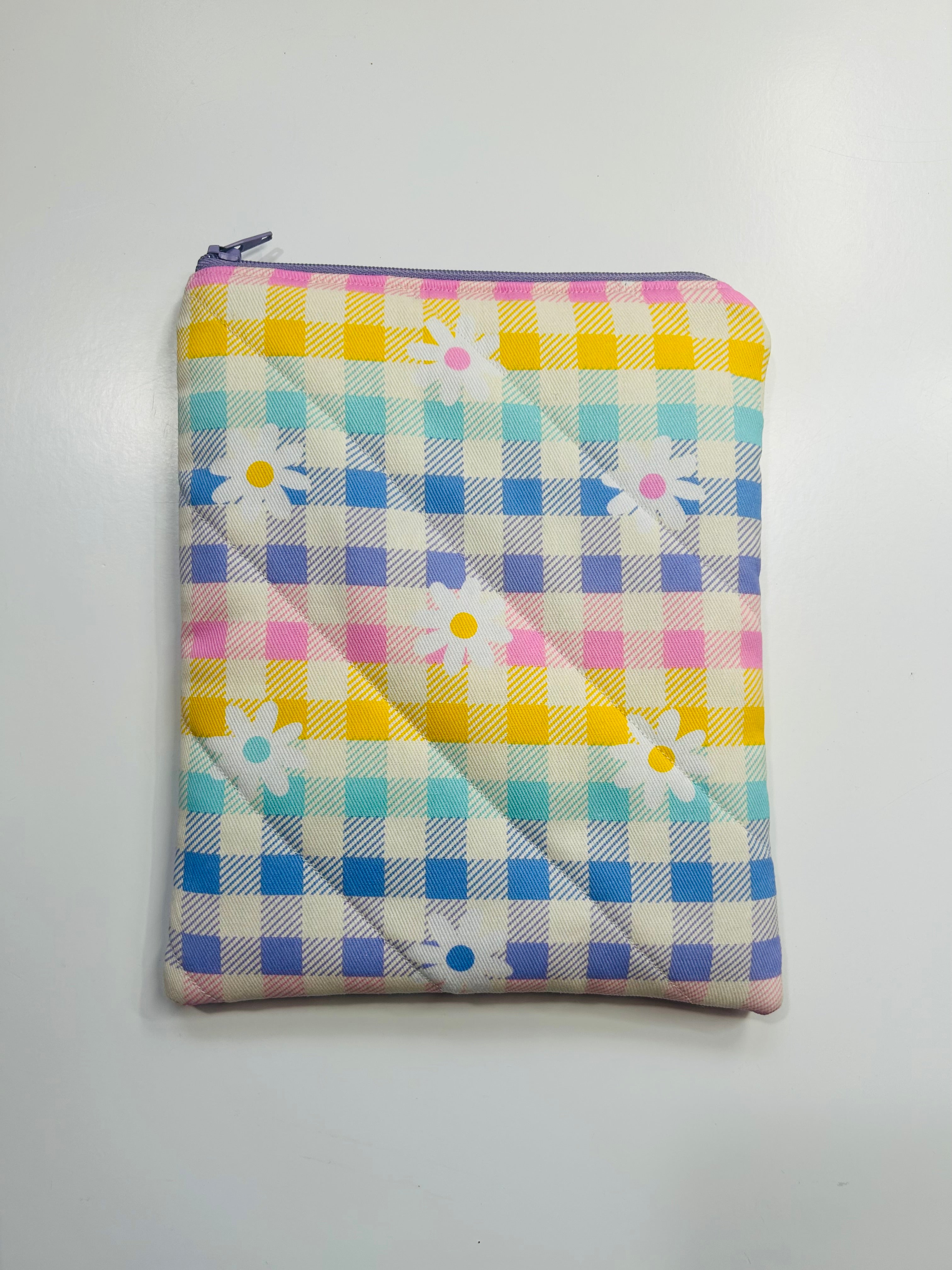 Flower Rainbow | Handmade Padded E-Reader Sleeve with Zip | Kindle & Kobo Case