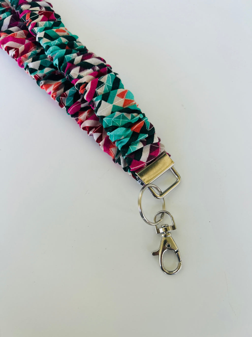 Retro Scrunchie Lanyard/Keychain