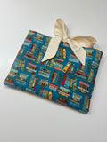 Lots of Books - Book/Ipad Sleeve with Cream Lining and Ties
